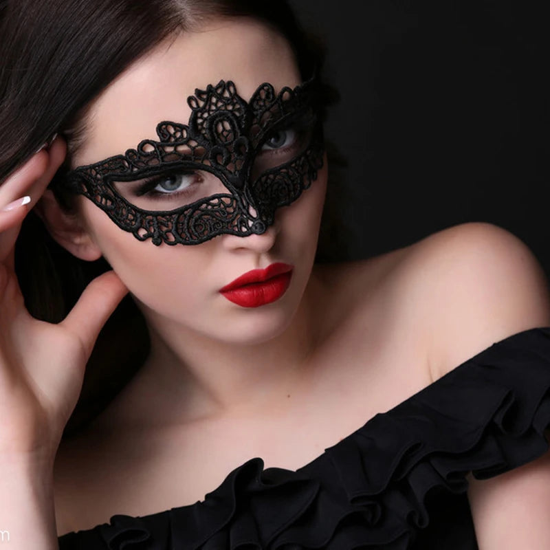 Sexy Queen -  Hollow Lace Masquerade Face Mask