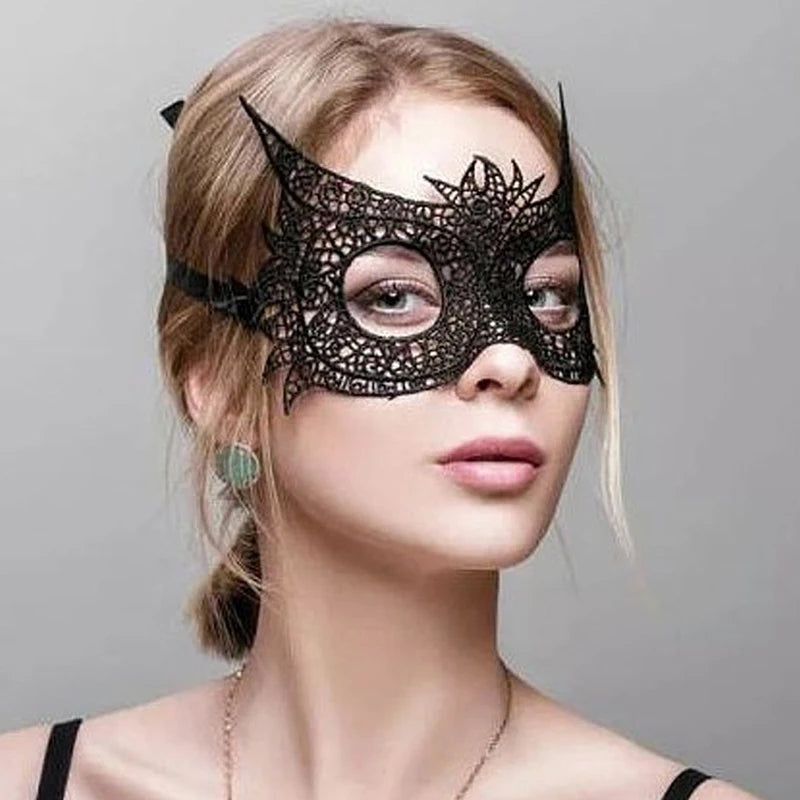 Sexy Queen -  Hollow Lace Masquerade Face Mask