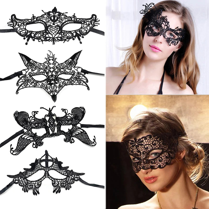 Sexy Queen -  Hollow Lace Masquerade Face Mask