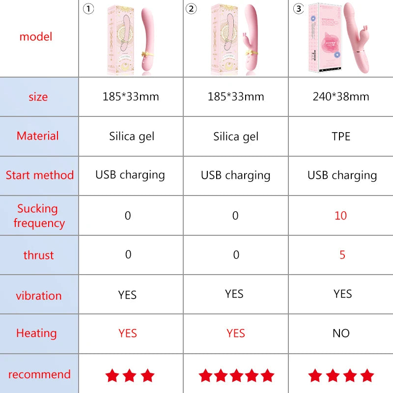 Silicon Rabbit Vibrator - Multifunction Clitoral Waterproof Vibrator