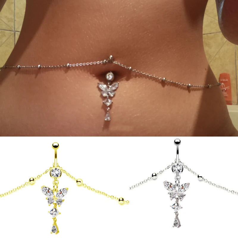 Butterfly Dangling Waist Chain