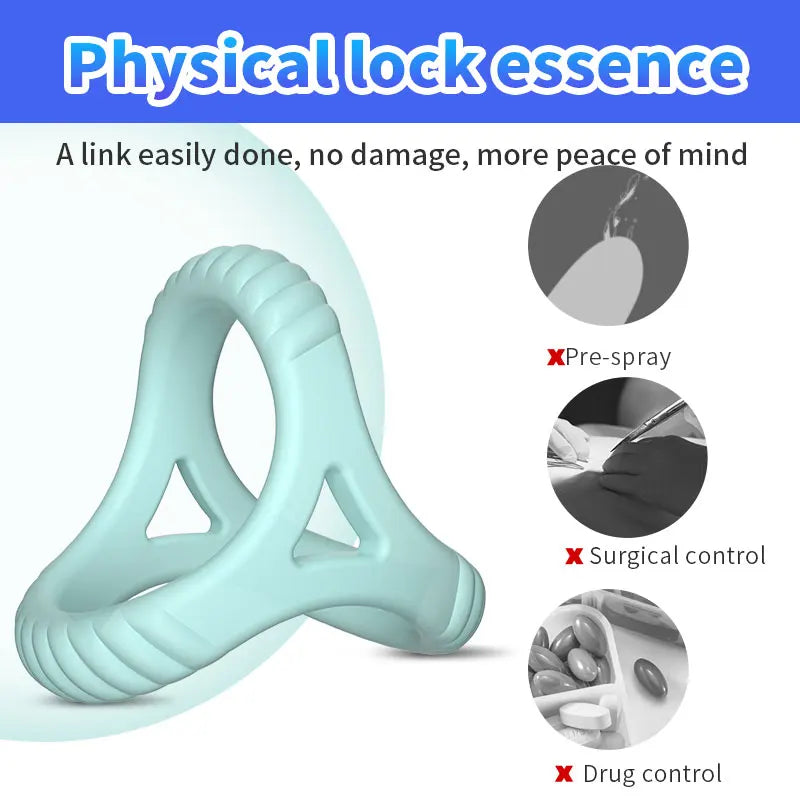 Triangle Penis Ring Cock Ring Male Chasity Cage Scrotum Bondage Ball Stretcher Delayed Ejaculation Sex Toy for Men Bdsm Sex Shop