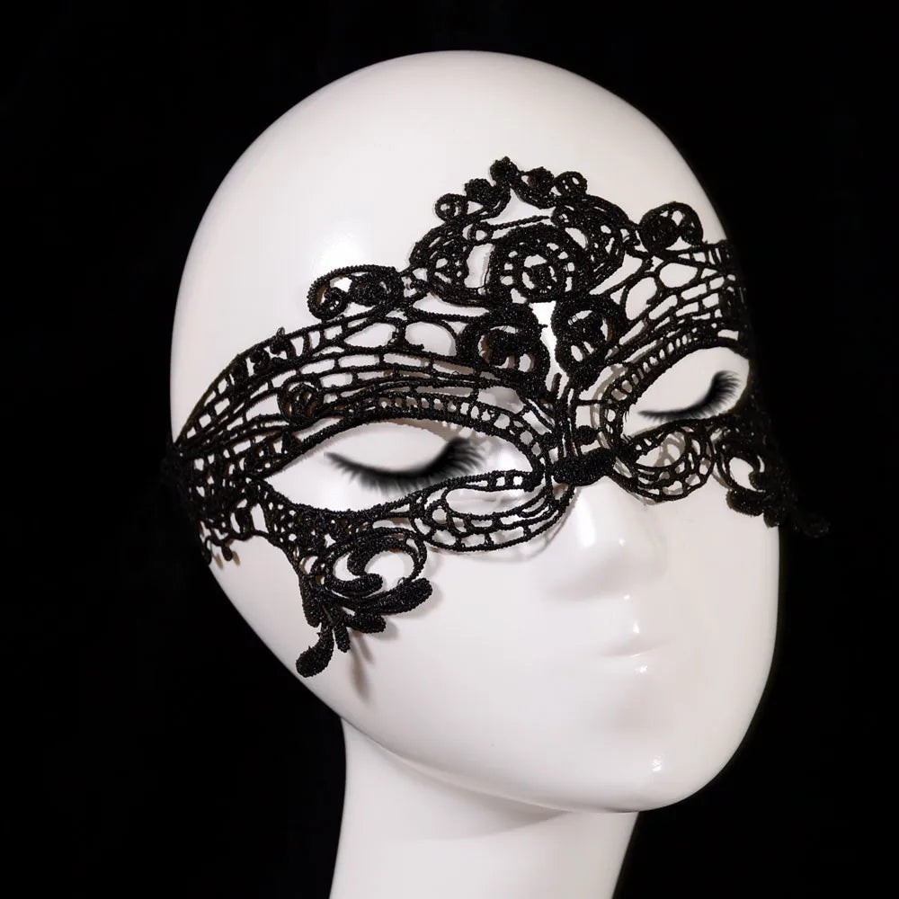 Hot Night - Hollow Lace Masquerade Face Mask