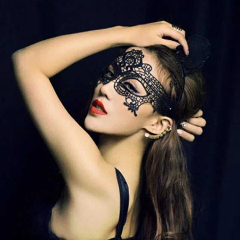 Hot Night - Hollow Lace Masquerade Face Mask